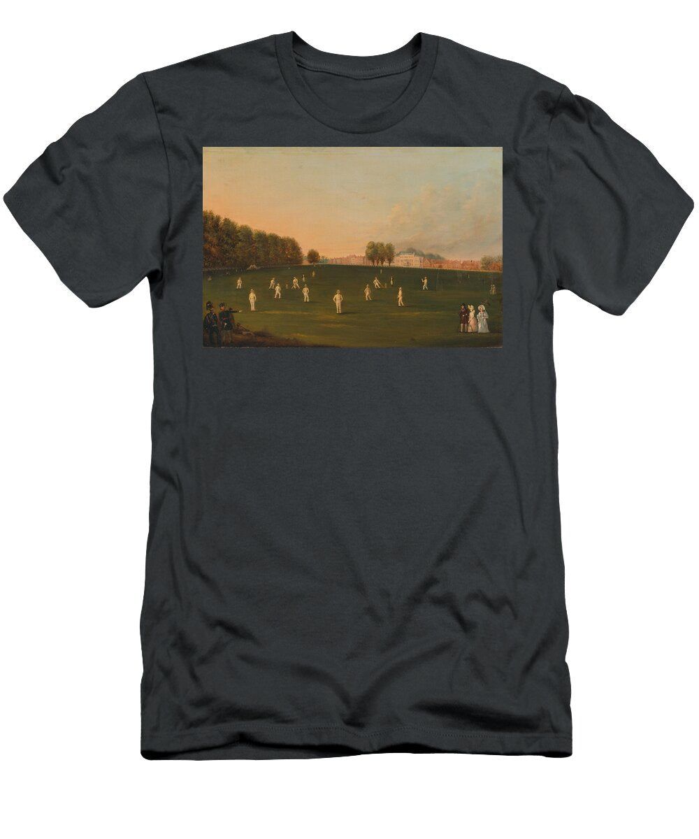 First Grand Match of Cricket Played By Members of the Royal Amateur Society on Hampton Court Green August Rd Unknown Artist T-Shirt