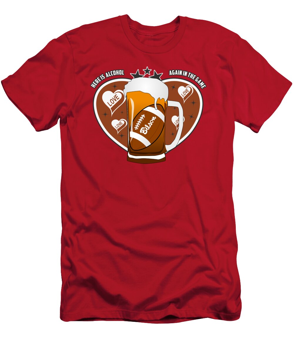 Football and Beer David Kolditz T-Shirt
