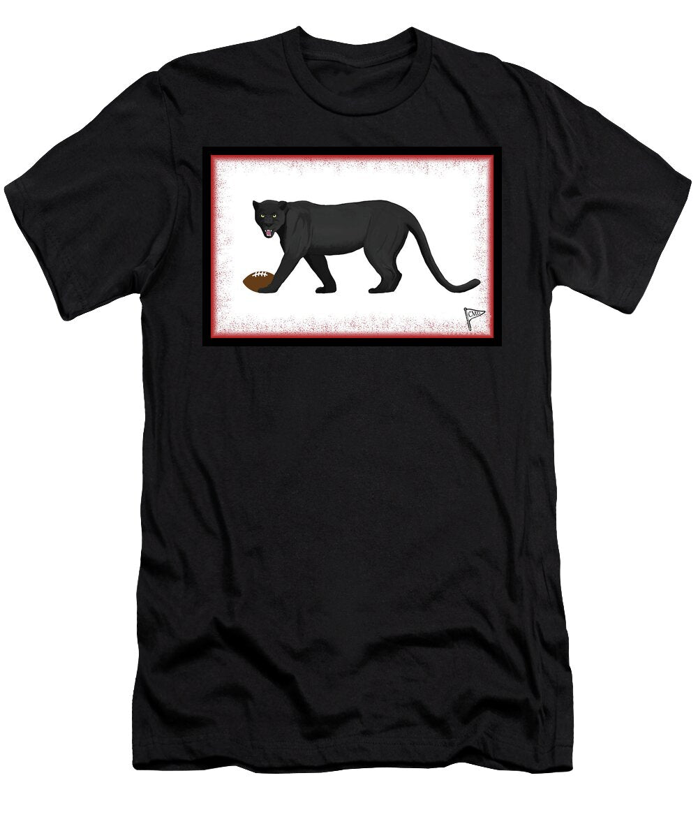 Football Black Panther Re College Mascot Designs T-Shirt