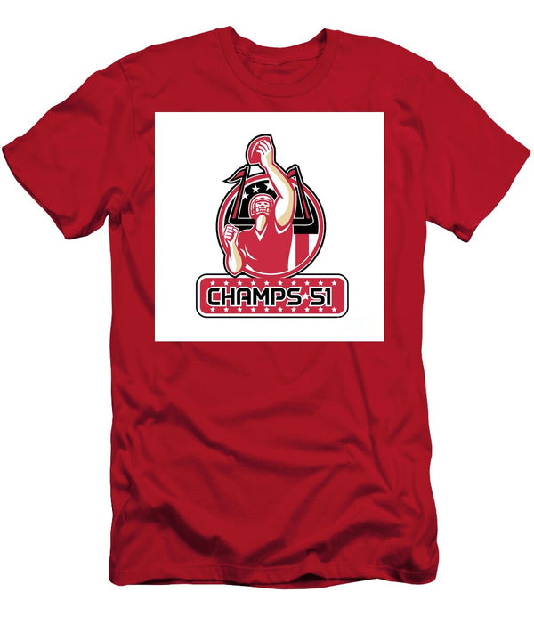 Football Champs 51 Atlanta Retro Aloysius Patrimonio T-Shirt