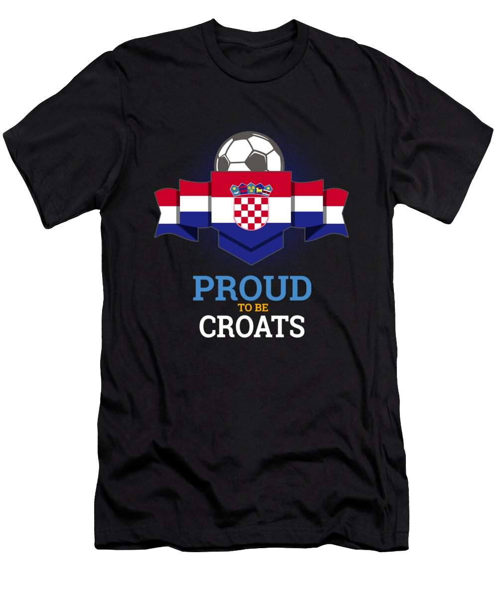 Football Croats Croatia Soccer Team Sports Footballer Goalie Rugby Gift Thomas Larch T-Shirt