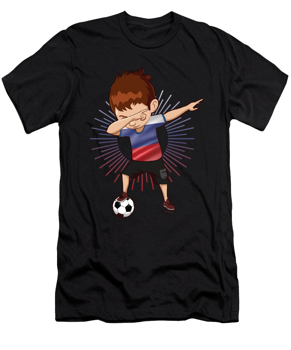 Football Dab Russia Russian Footballer Dabbing Rugby Goal Soccer Gift Thomas Larch T-Shirt