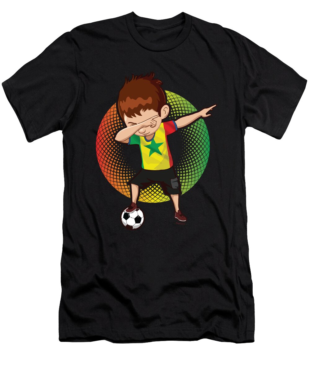 Football Dab Senegal Senegalese Footballer Dabbing Rugby Goal Soccer Gift Thomas Larch T-Shirt