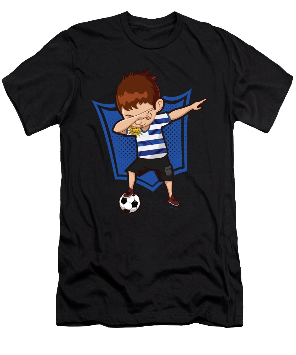 Football Dab Uruguay Uruguayan Footballer Dabbing Rugby Goal Soccer Gift Thomas Larch T-Shirt