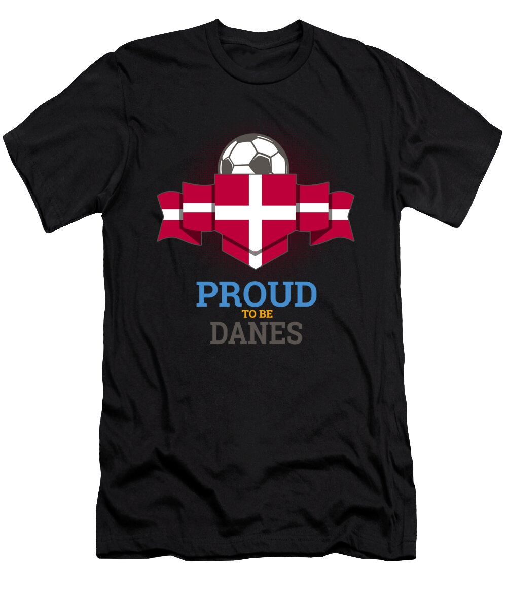 Football Danes Denmark Soccer Team Sports Footballer Goalie Rugby Gift Thomas Larch T-Shirt