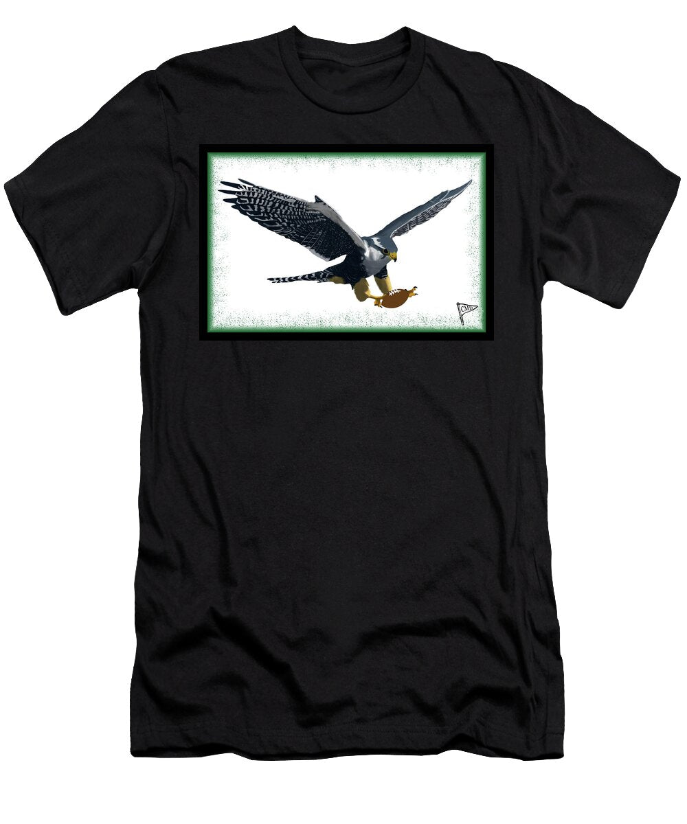 Football Falcon Green College Mascot Designs T-Shirt