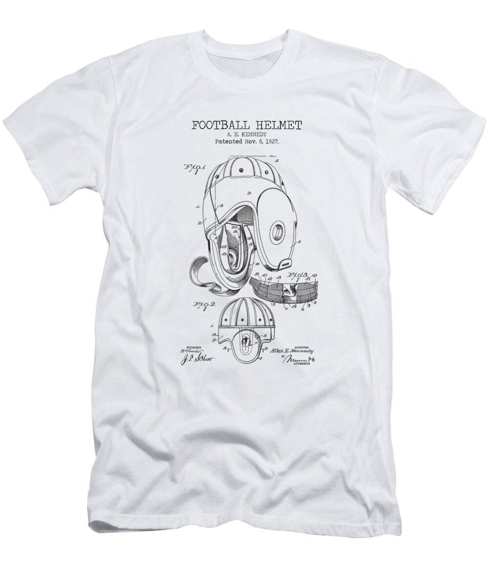Football Helmet Patent Denny H T-Shirt