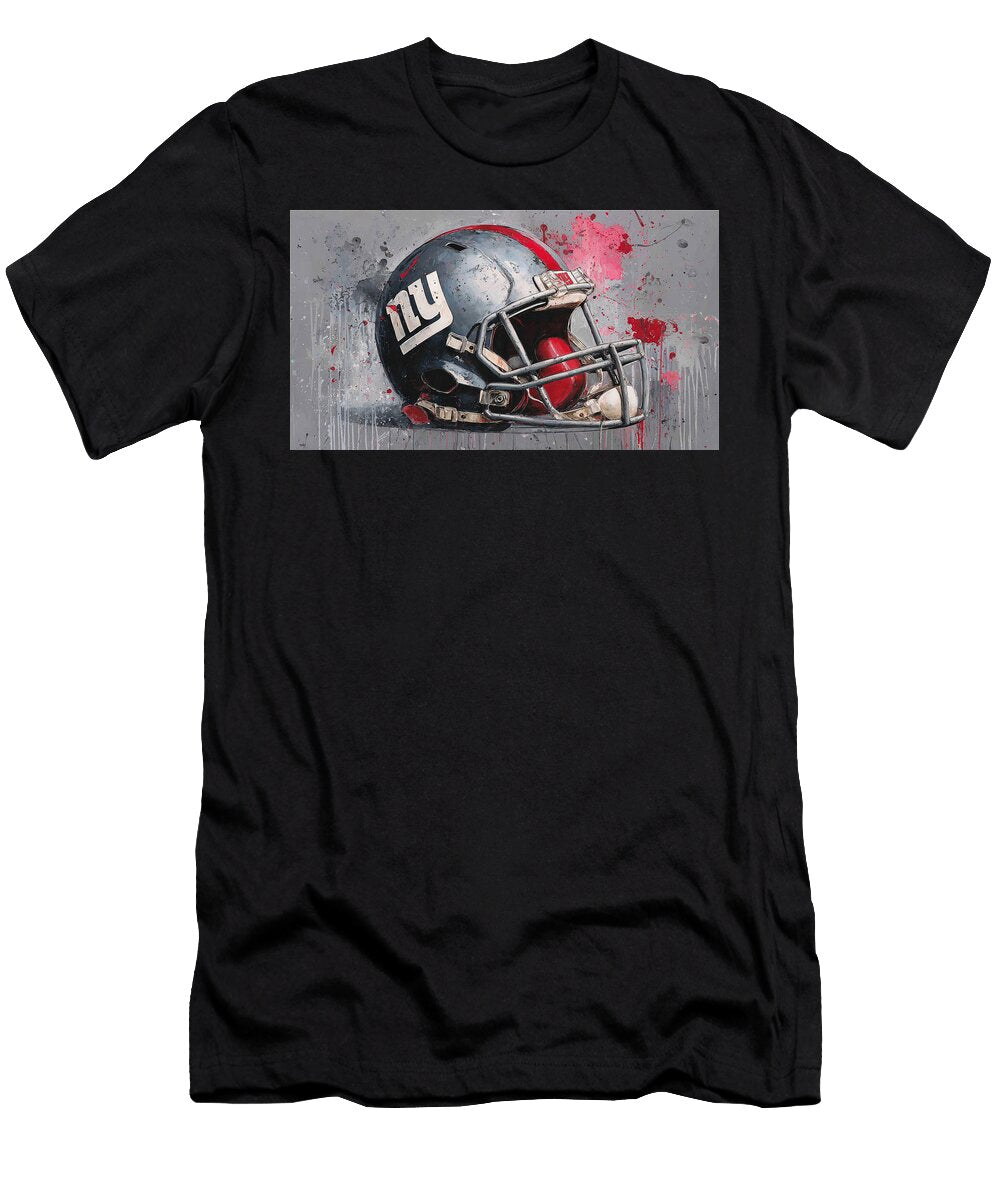 Football Helmet with Splatter Art Kevin Walker and Pixel Reverie T-Shirt