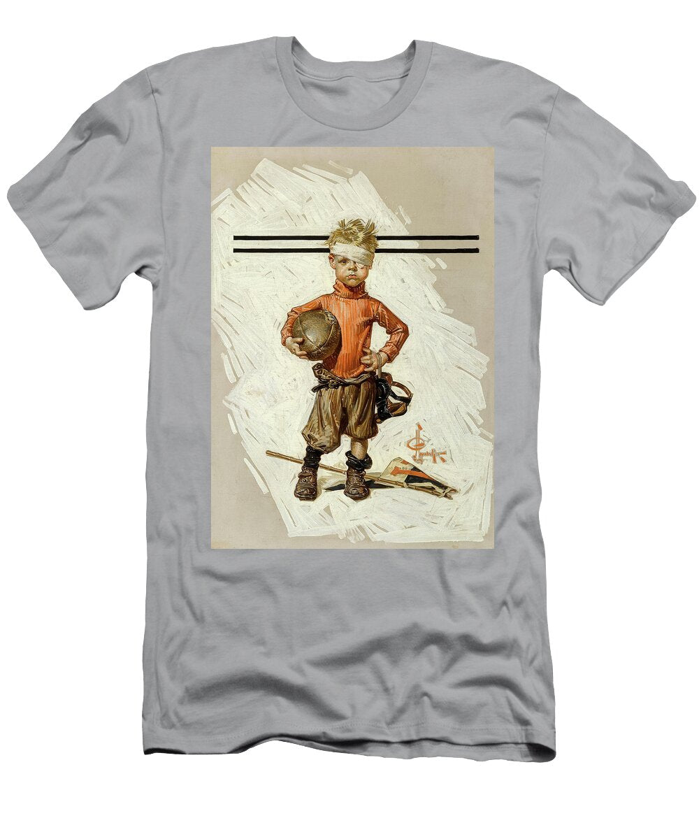 Football Hero the Saturday Evening Post Cover 1914 Joseph Christian Leyendecker T-Shirt