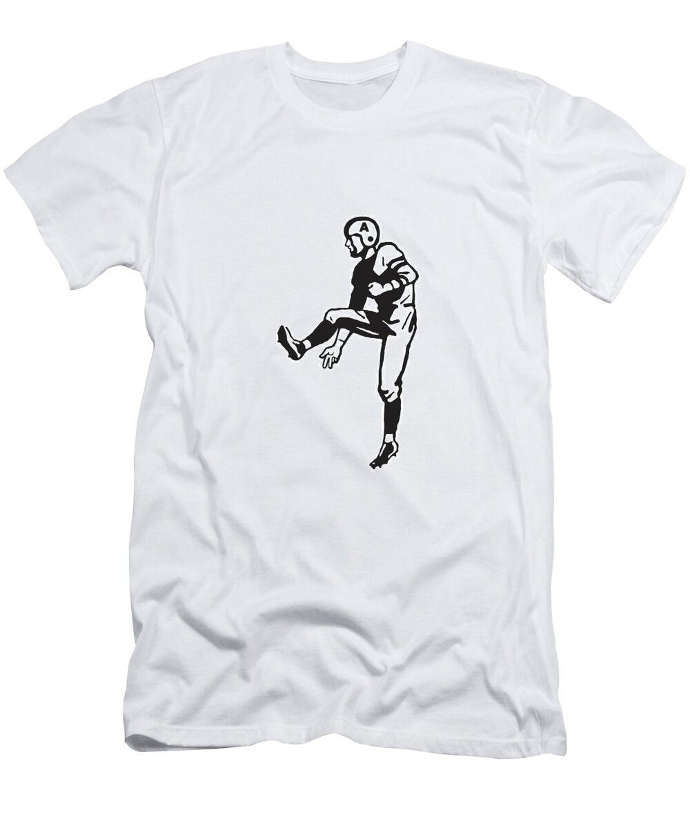 Football Kicker After Kick Csa Images T-Shirt