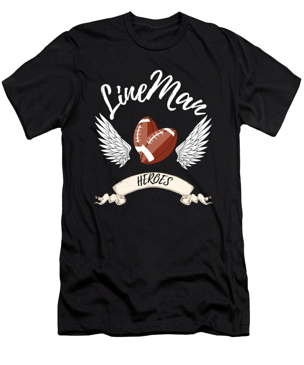 Football Lineman Angel Winged Hero Tinh Tran Le Thanh T-Shirt