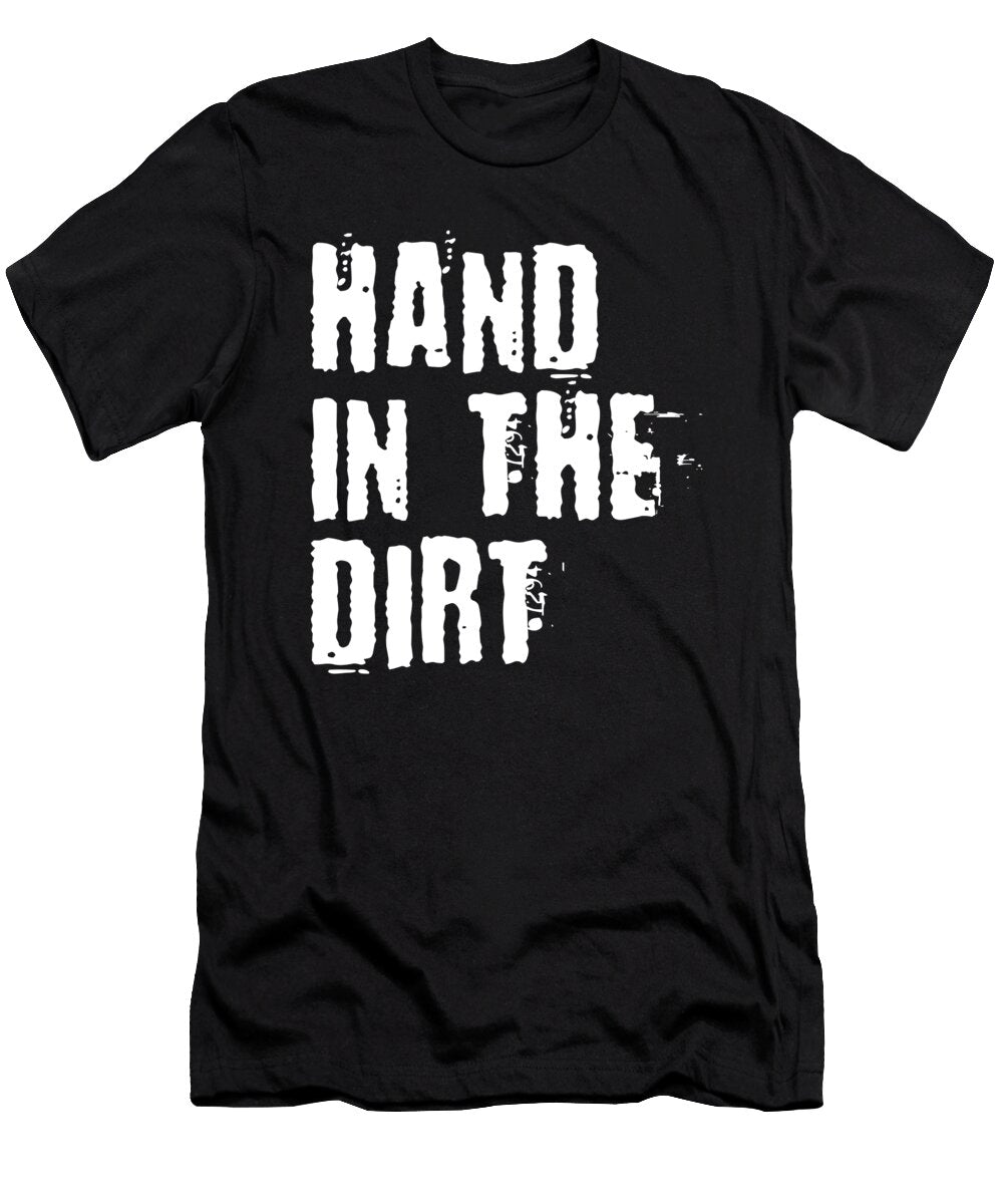 Football Lineman for Men Gloves Hand in the Dirt Print Noirty Designs T-Shirt