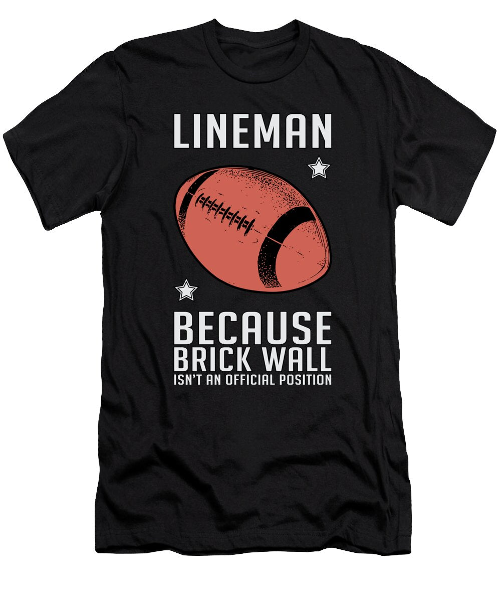 Football Lineman Team American Funny Gift Idea Tshirtconcepts Marvin Poppe T-Shirt