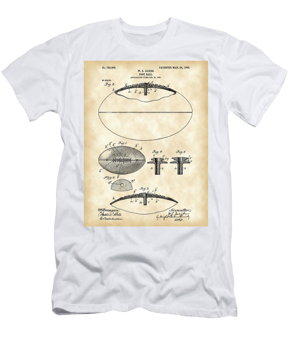 Football Patent 1902 Vintage Stephen Younts T-Shirt
