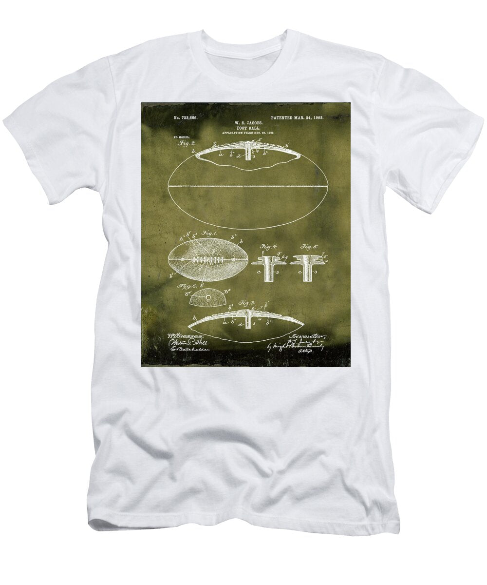 Football Patent 1903 Grunge Bill Cannon T-Shirt
