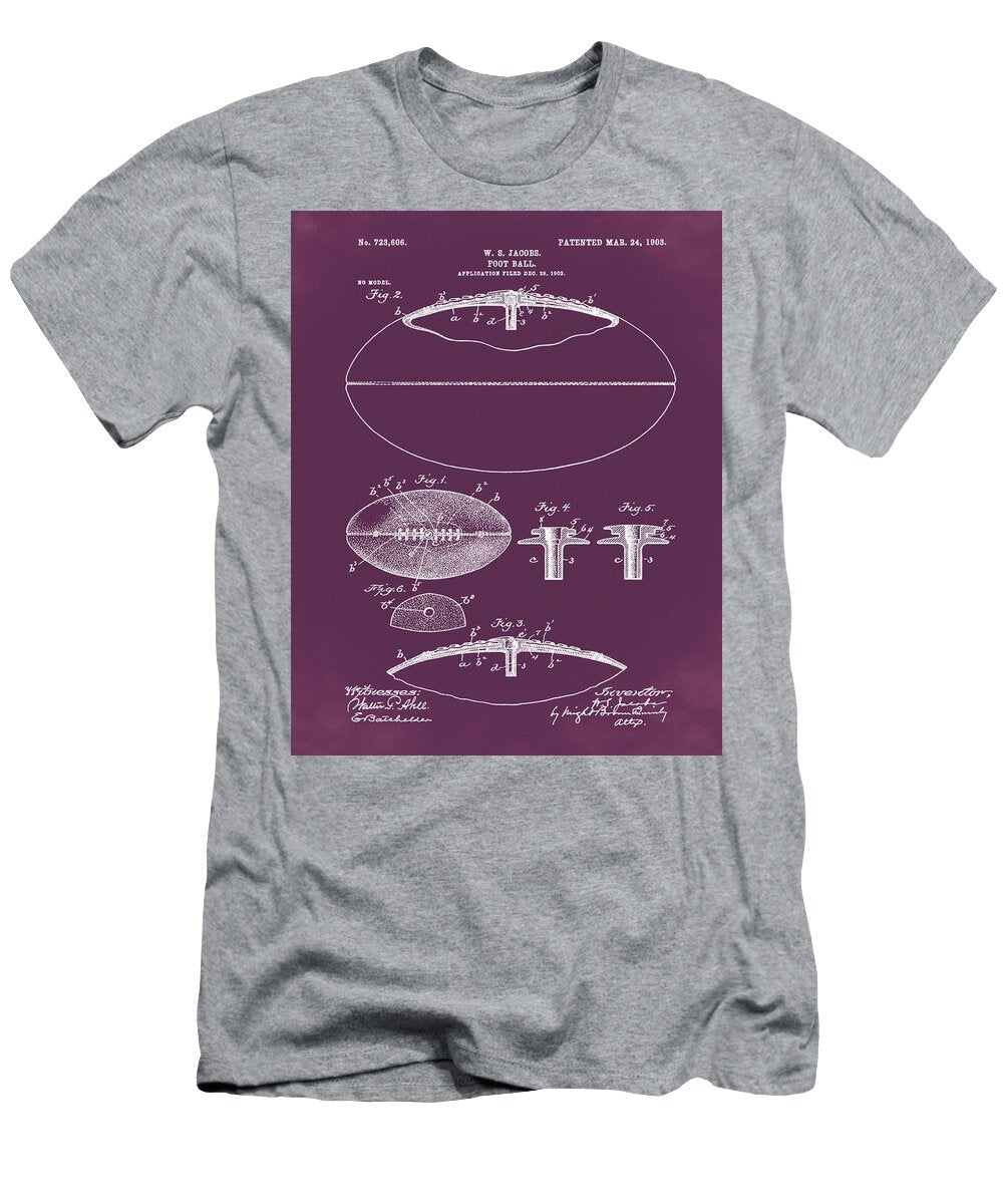 Football Patent 1903 Red Bill Cannon T-Shirt