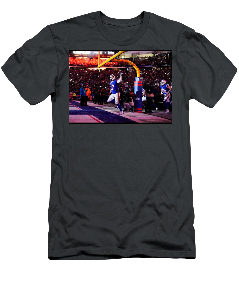 Football Player Celebrates Touchdown Christopher Silva T-Shirt