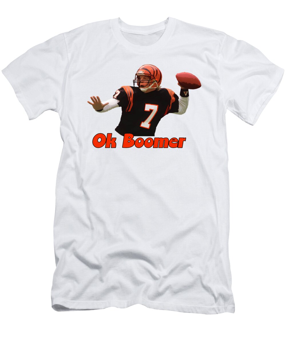 Football Player Throwing a Pass Milar Style T-Shirt