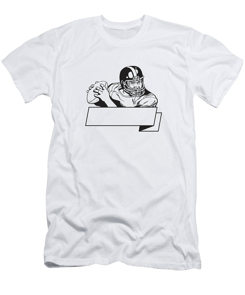 Football Quarterback and Banner Csa Images T-Shirt