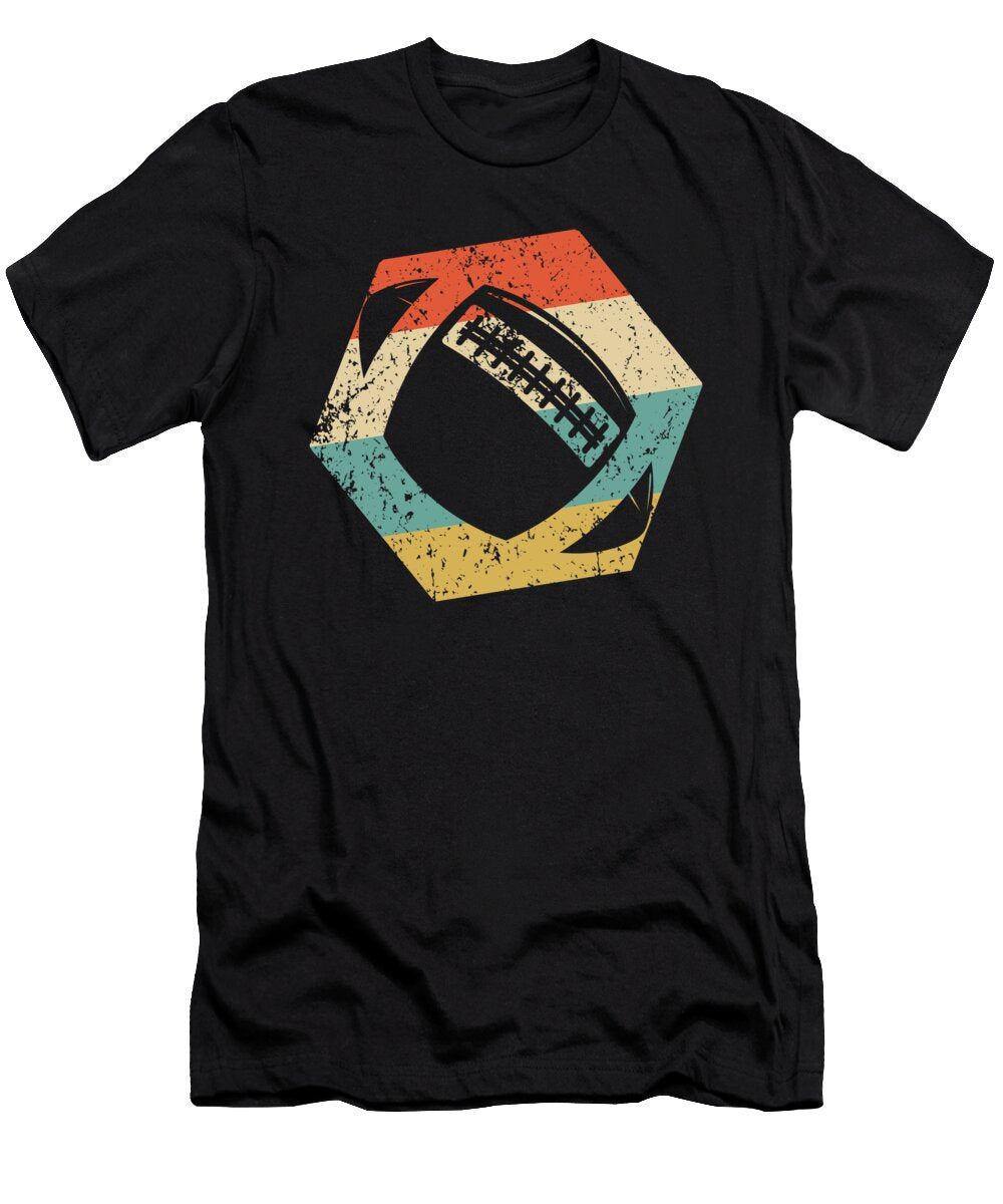 Football Retro Distressed Hexagon Ball Kevin Garbes T-Shirt