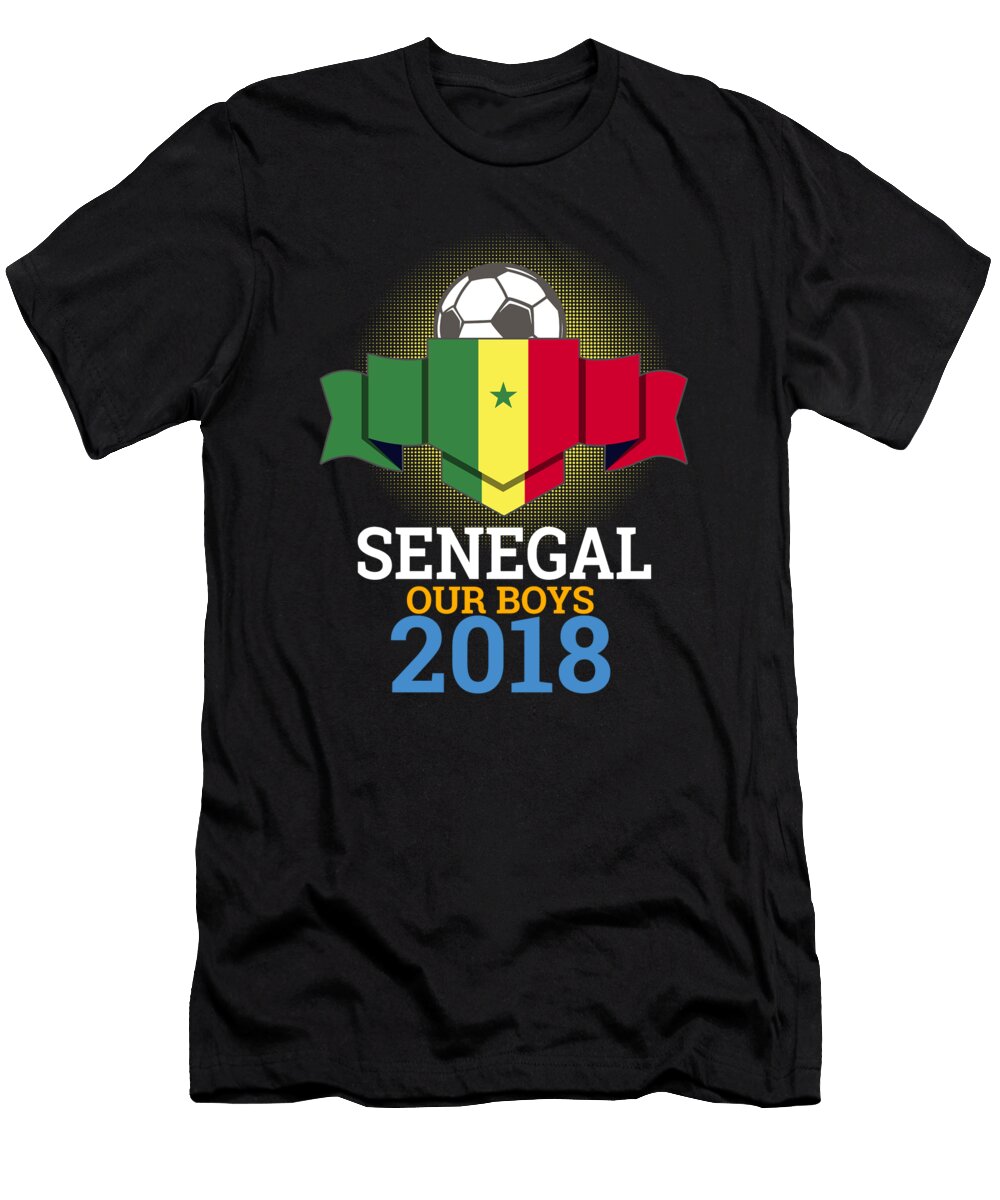Football Senegalese Senegal 2018 Soccer Team Sports Footballer Goalie Rugby Gift Thomas Larch T-Shirt