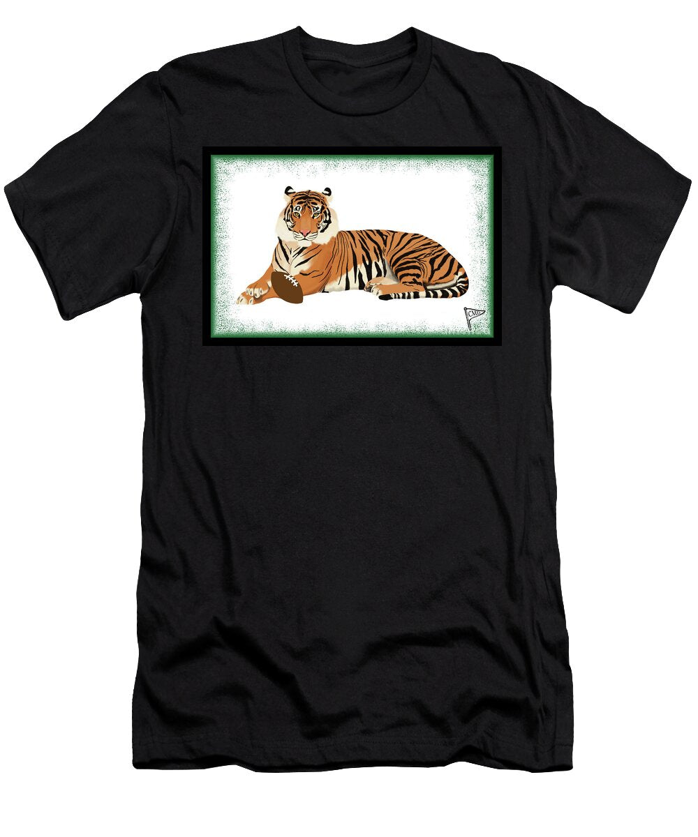 Football Tig Green College Mascot Designs T-Shirt