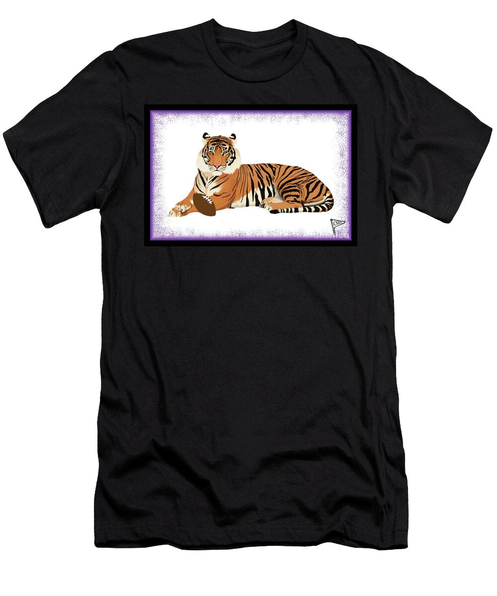Football Tig Purple College Mascot Designs T-Shirt