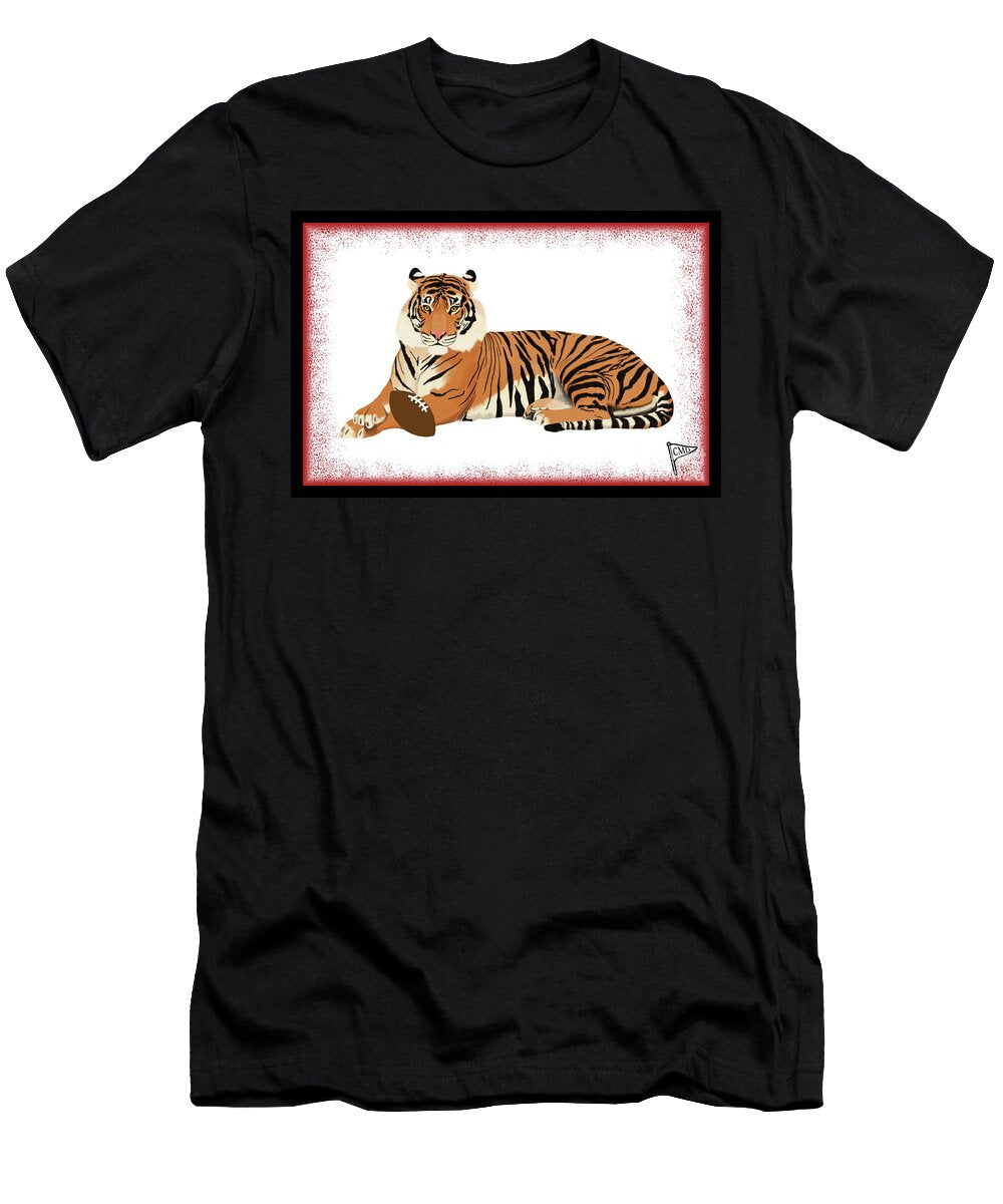 Football Tig Red College Mascot Designs T-Shirt