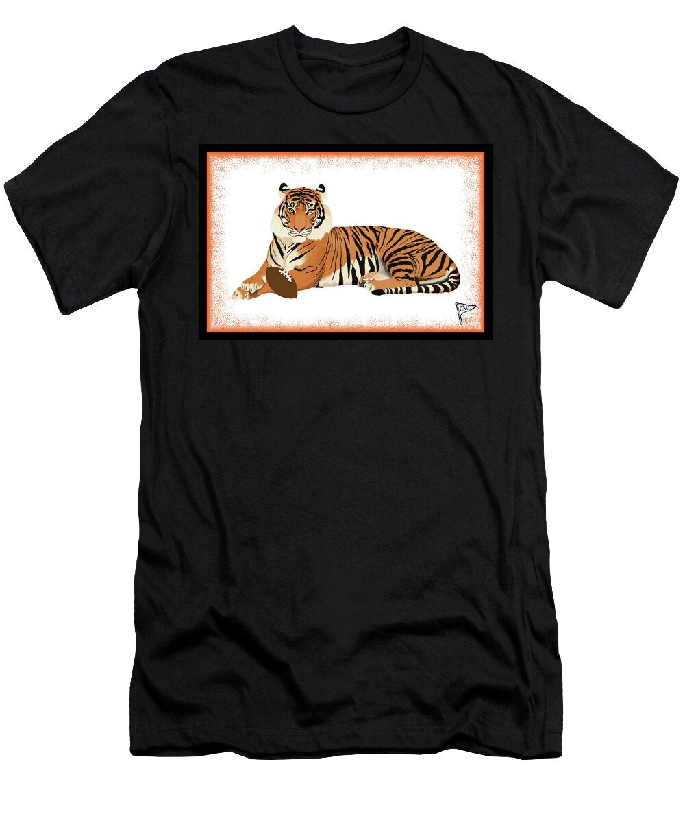 Football Tiger Orange College Mascot Designs T-Shirt