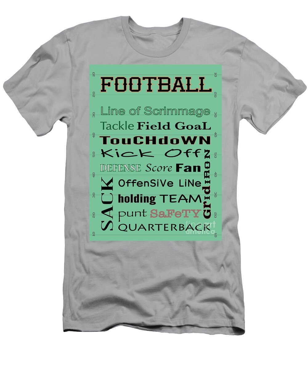 Football Typography Terry Weaver T-Shirt