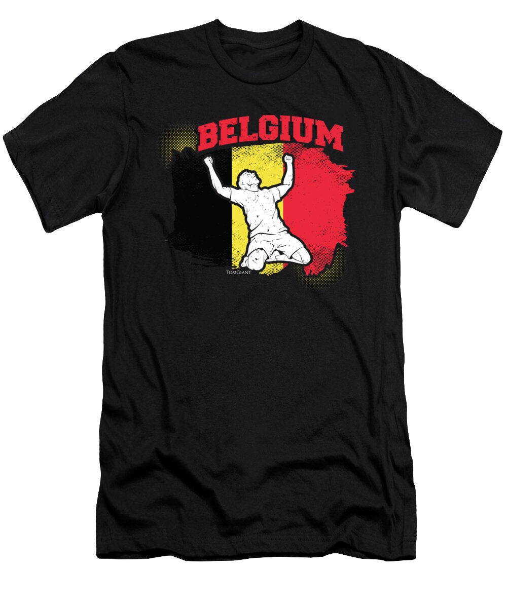 Football Worldcup Belgium Belgians Soccer Team Sports Footballer Rugby Gift Tom Giant T-Shirt