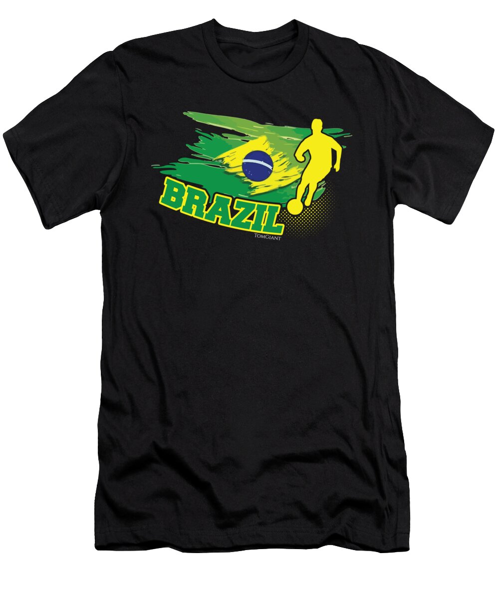 Football Worldcup Brazil Brazilian Soccer Team Sports Footballer Rugby Gift Thomas Larch T-Shirt