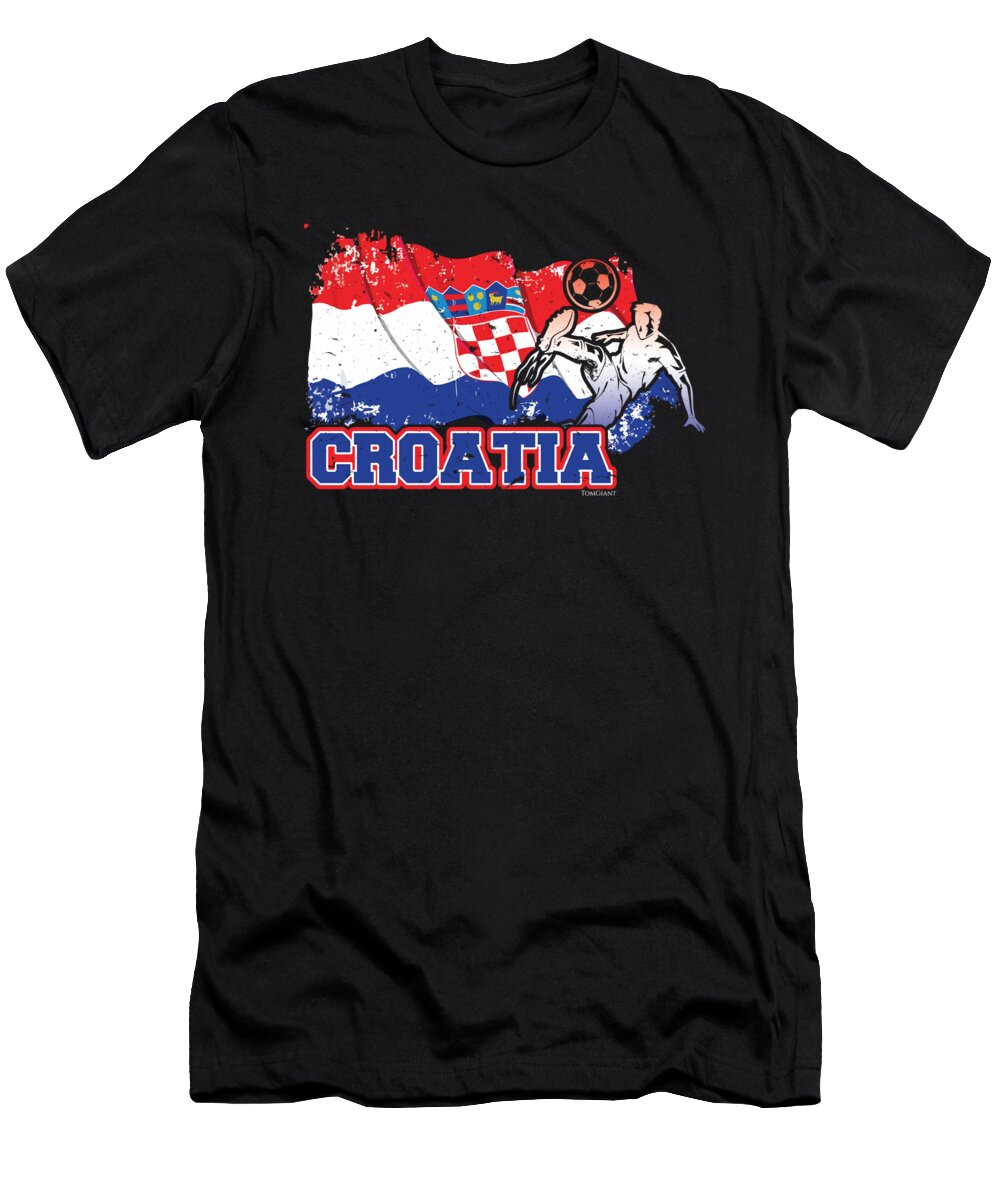 Football Worldcup Croatia Croats Croatians Soccer Team Sports Footballer Rugby Gift Thomas Larch T-Shirt