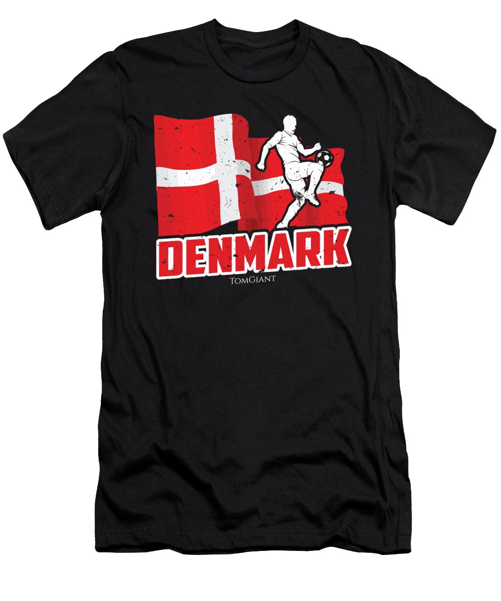 Football Worldcup Denmark Danes Soccer Team Sports Footballer Rugby Gift Thomas Larch T-Shirt