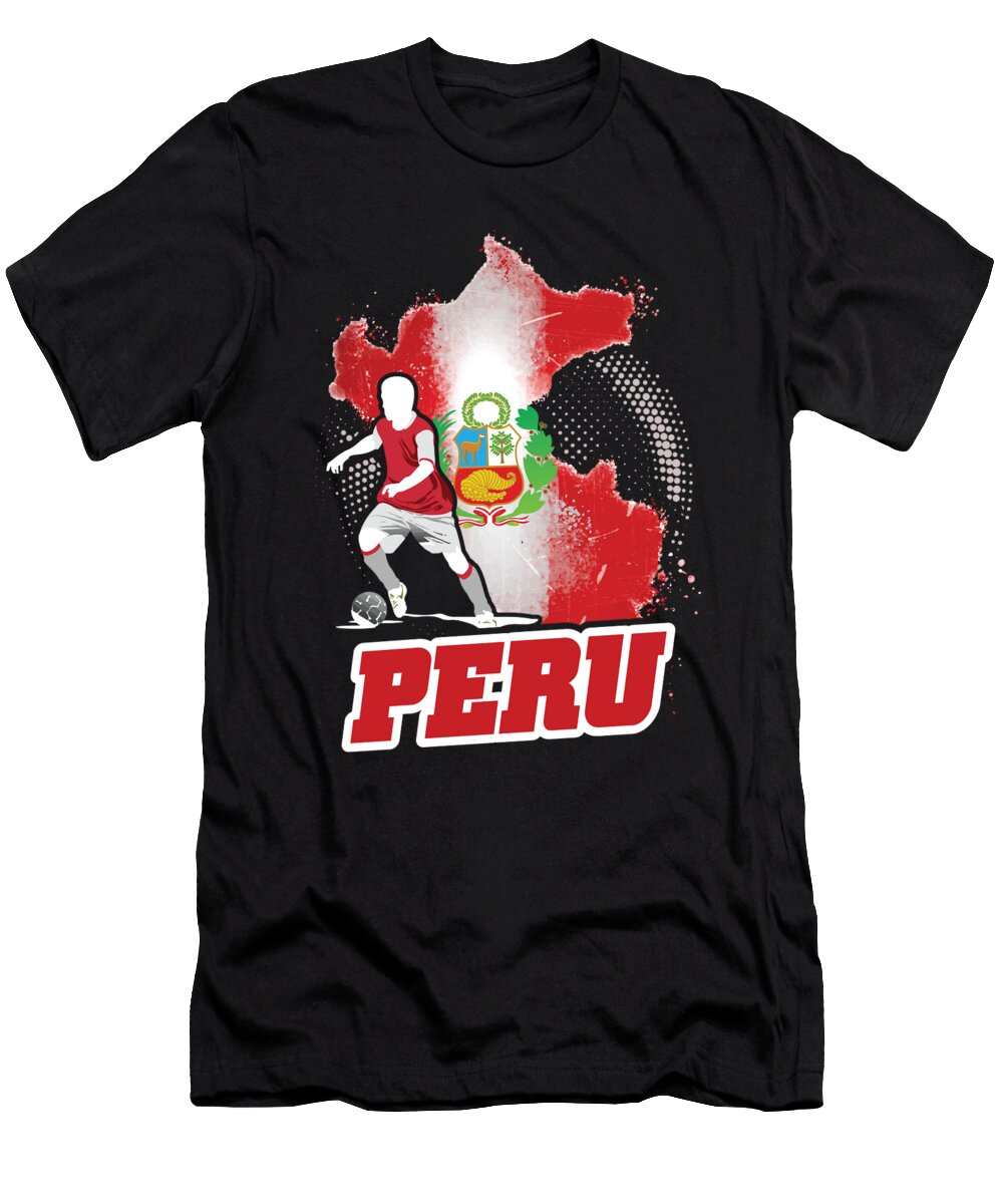 Football Worldcup Peru Peruvians Soccer Team Sports Footballer Rugby Gift Thomas Larch T-Shirt