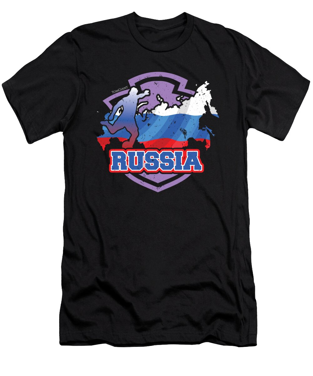Football Worldcup Russia Russian Soccer Team Sports Footballer Rugby Gift Thomas Larch T-Shirt