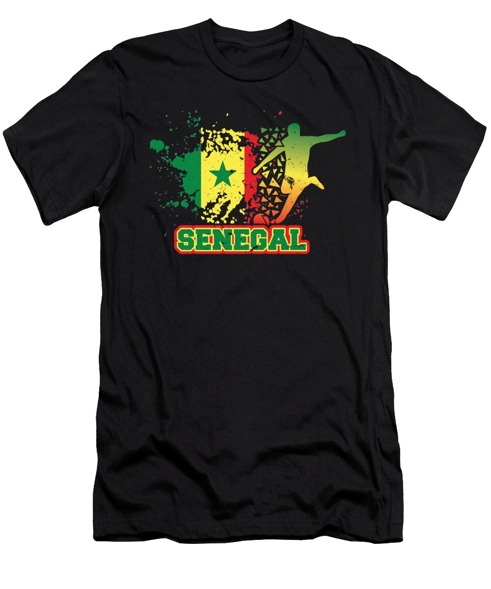 Football Worldcup Senegal Senegalese Soccer Team Sports Footballer Rugby Gift Thomas Larch T-Shirt