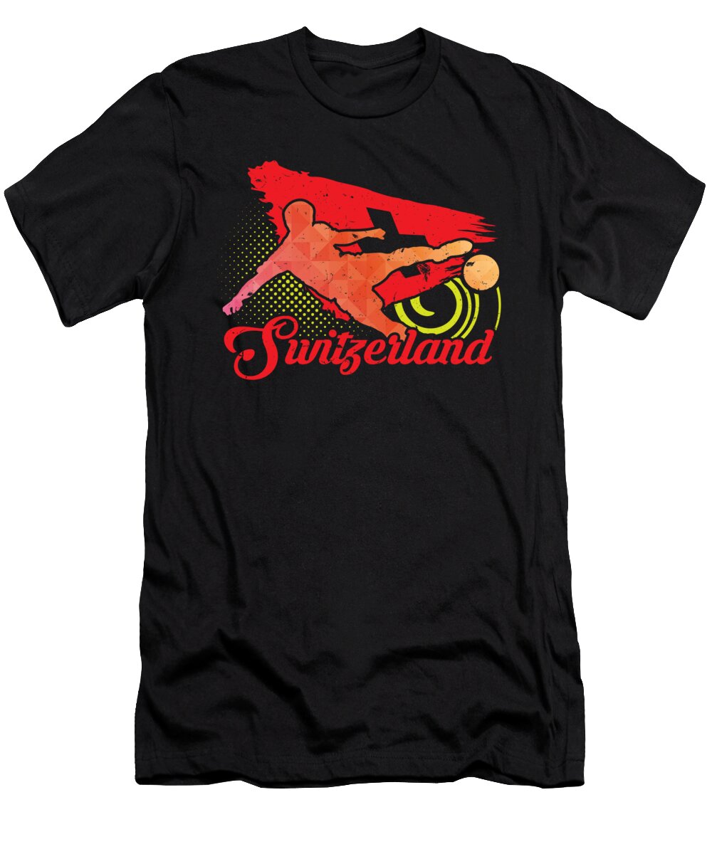 Football Worldcup Switzerland Swiss Soccer Team Sports Footballer Rugby Gift Thomas Larch T-Shirt