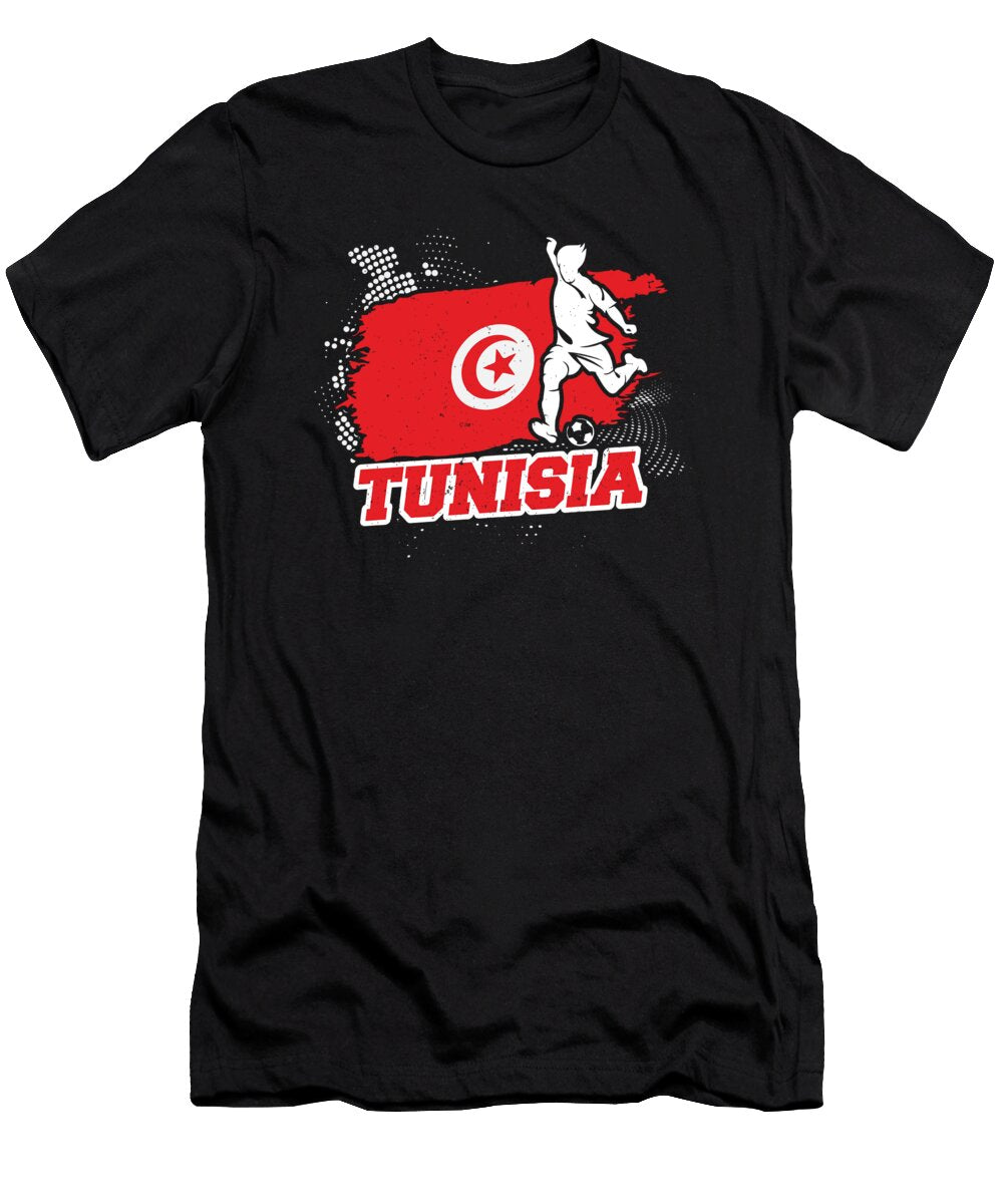 Football Worldcup Tunisia Tunisian Soccer Team Sports Footballer Rugby Gift Thomas Larch T-Shirt