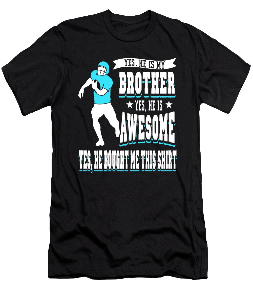 Funny American Football Brother Game Day Zimstarus T-Shirt