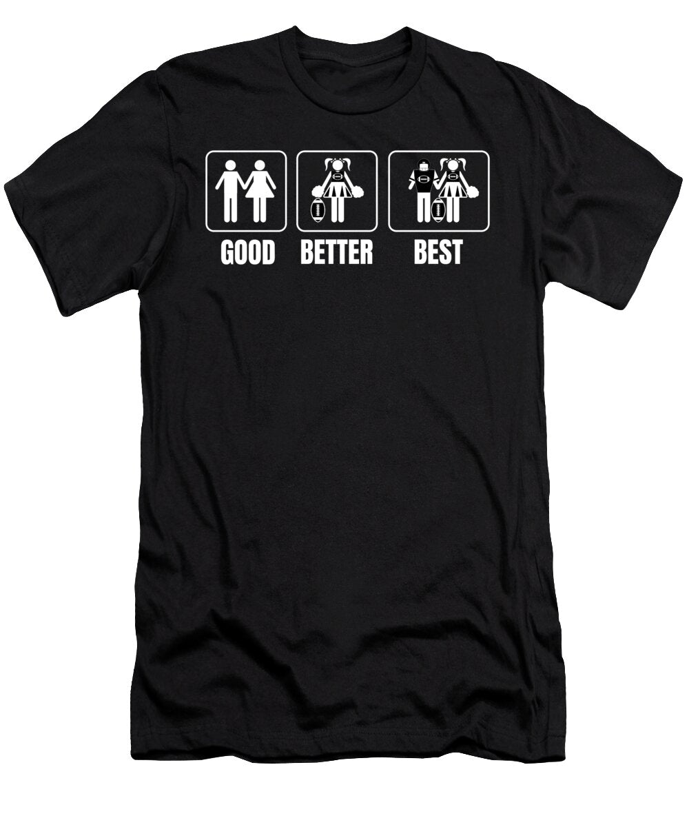 Funny American Football Couple USA Sunday Gift Muc Designs T-Shirt