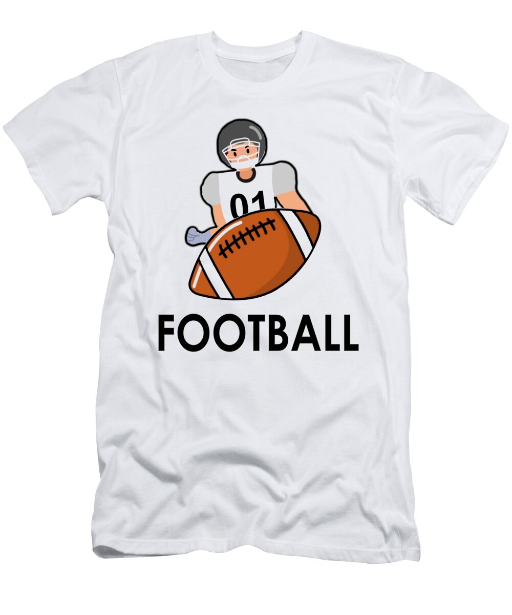 Funny American Football Player Quarterback Cool Sport Legacy Football T-Shirt