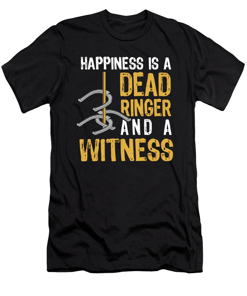 Funny Dead Ringer Horseshoe Pitching Me T-Shirt