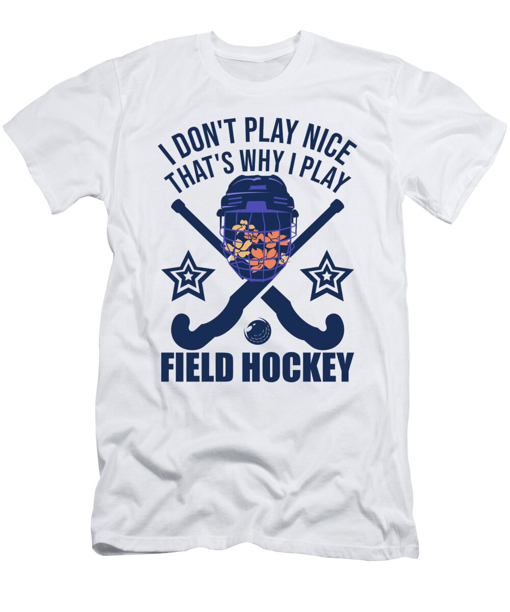 Funny Field Hockey Floral Me T-Shirt