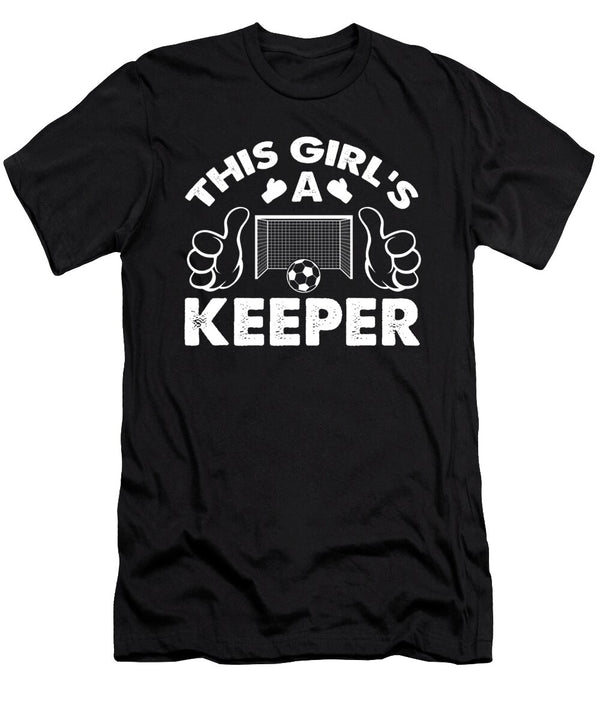 Funny Girls Soccer Goalkeepers Gift for Football Players Coaches and Fans Martin Hicks T-Shirt