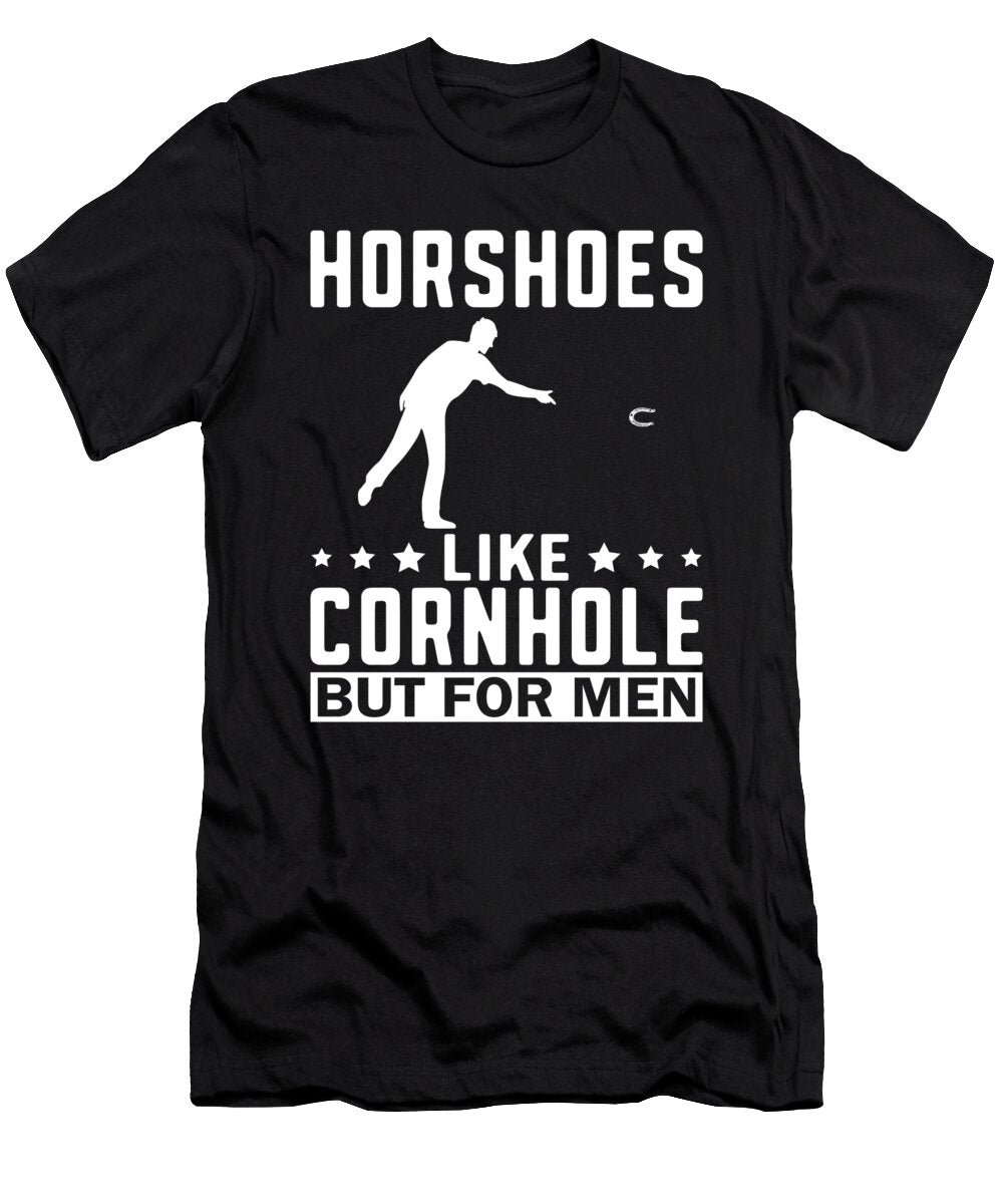 Funny Horseshoe Pitching Men Pitcher Me T-Shirt
