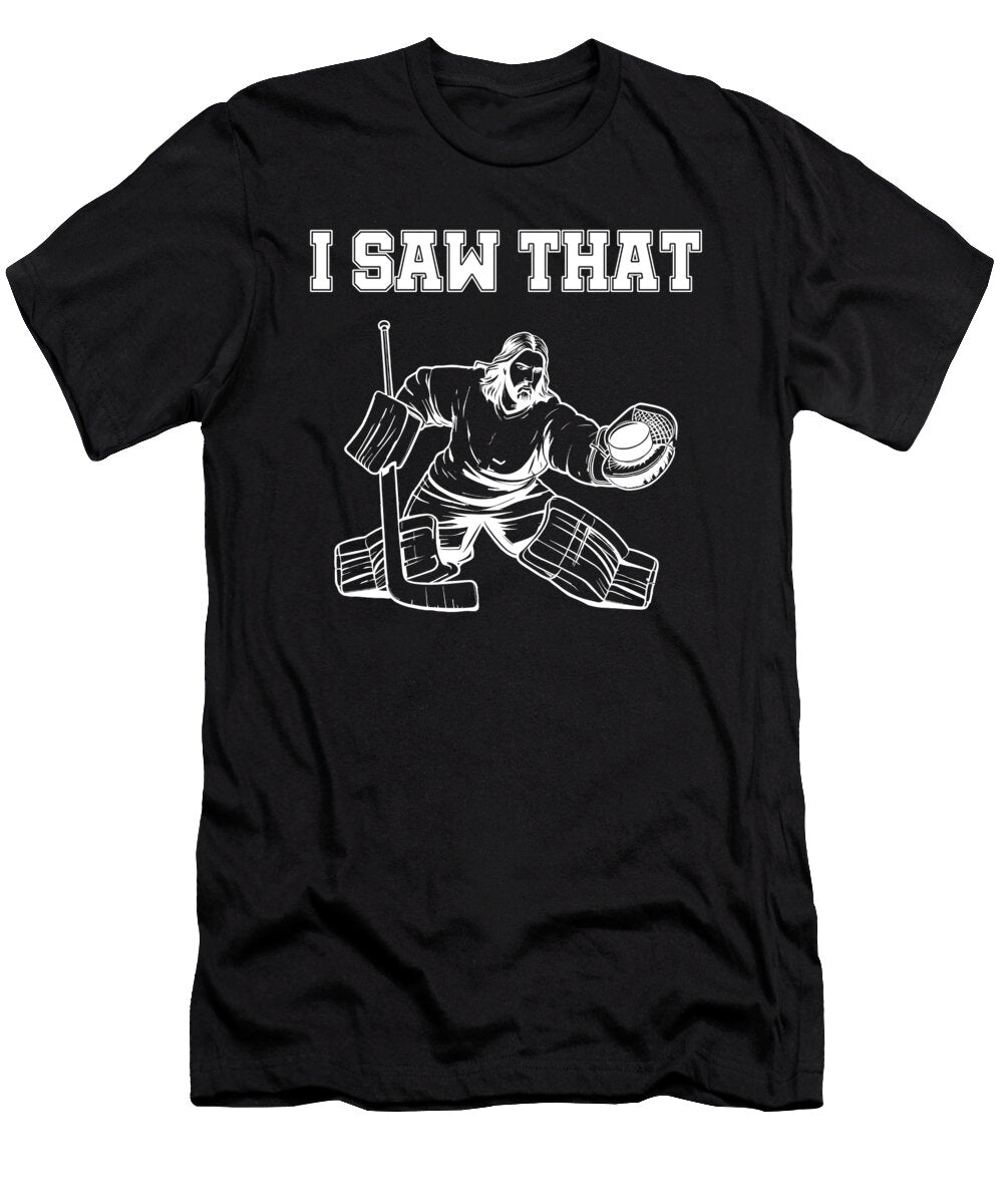 Funny Jesus Goalie Ice Hockey Player Me T-Shirt