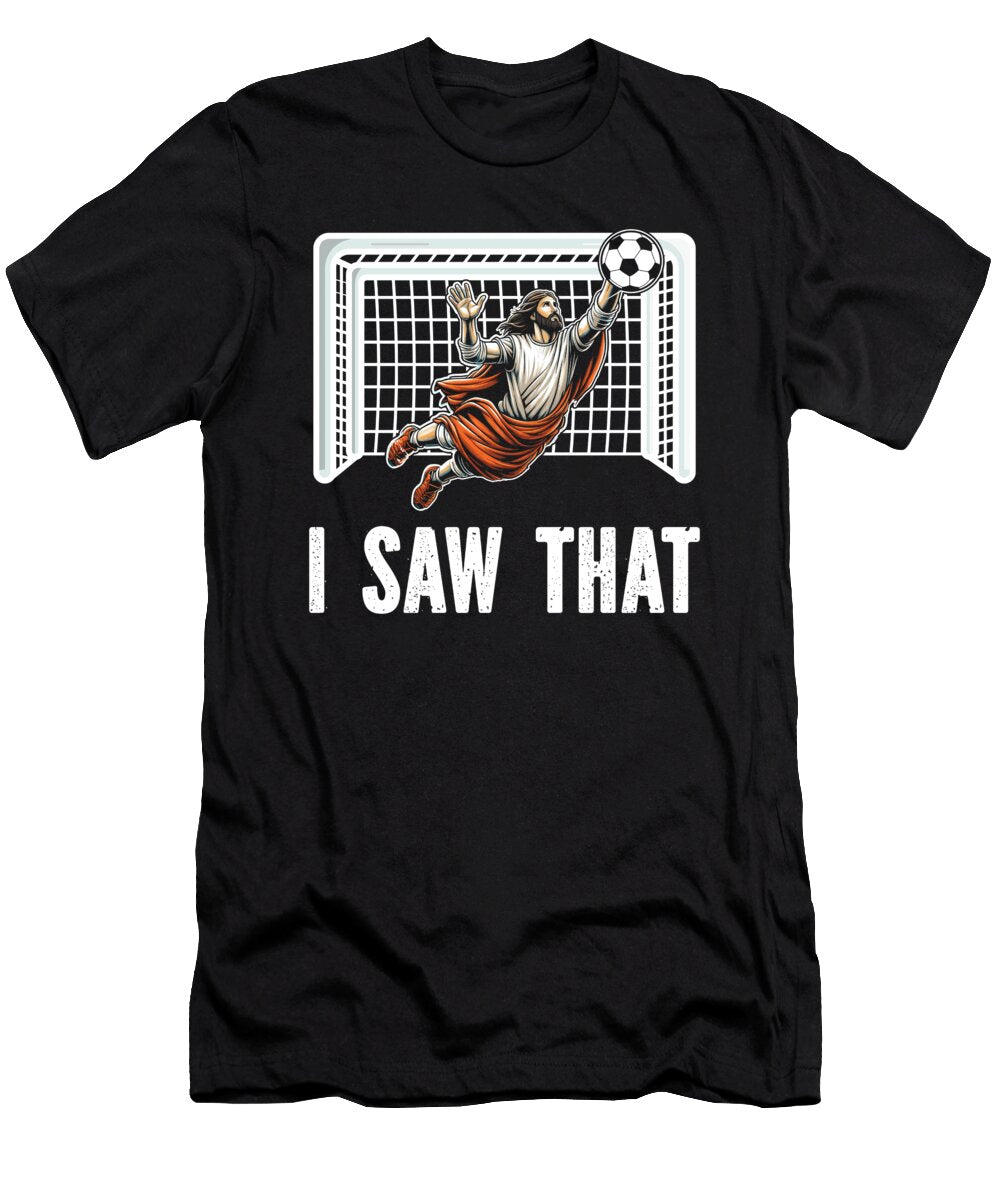Funny Jesus Goalie Soccer Player Me T-Shirt