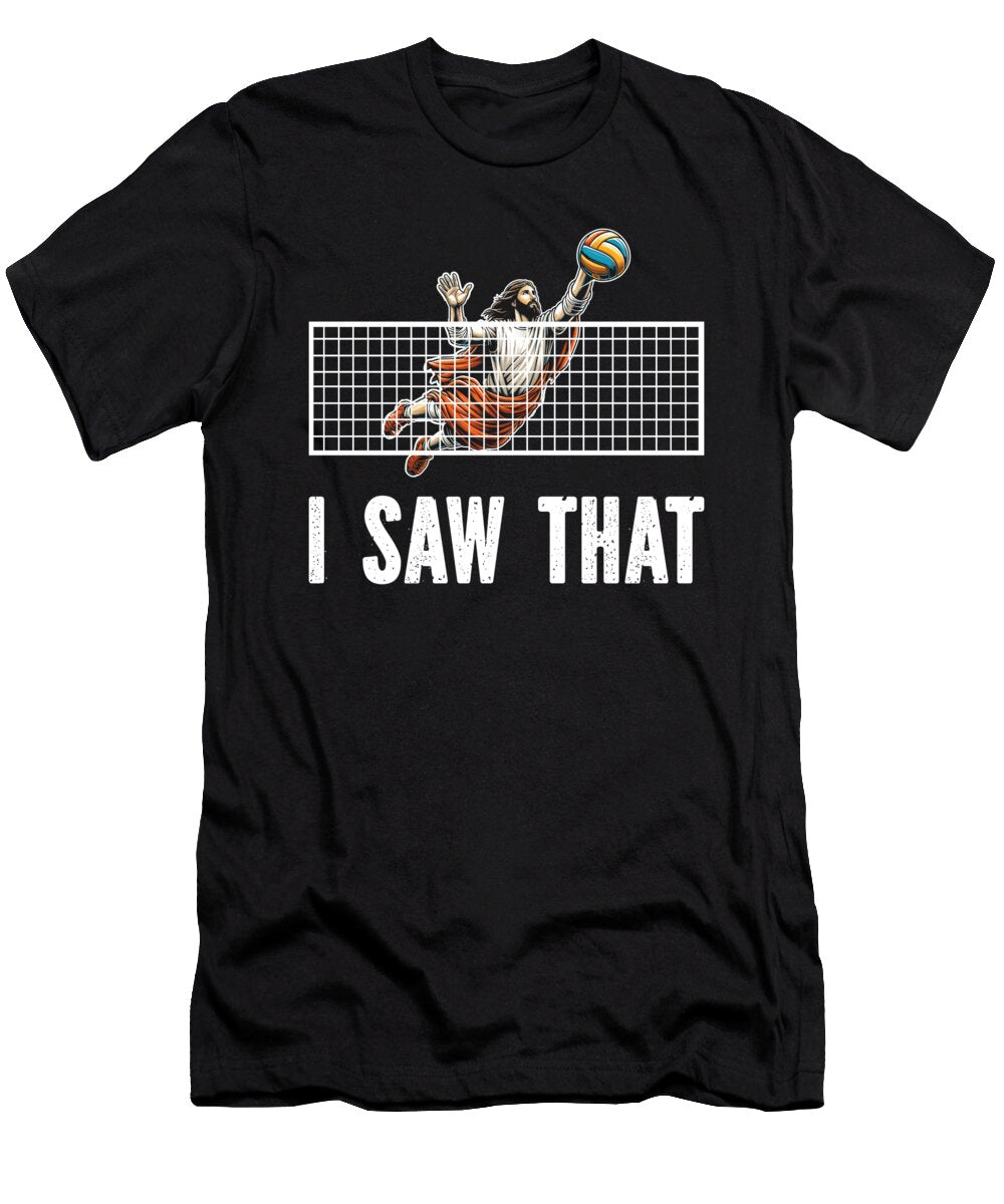 Funny Jesus Volleyball Player Me T-Shirt