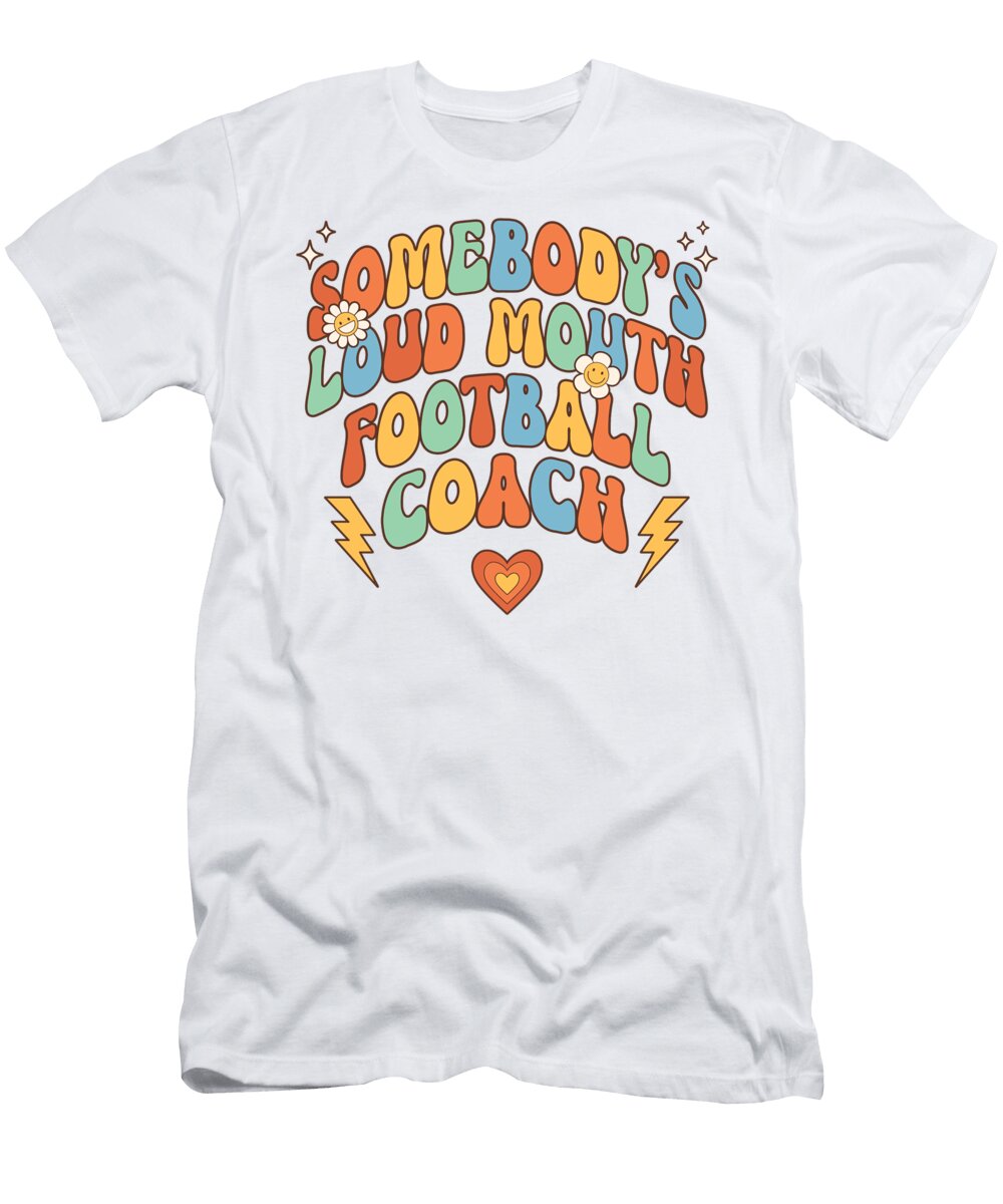 Funny Loudmouth Retro Football Coach Deon Du Plessis Art T-Shirt